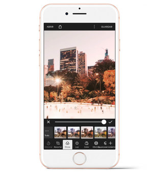 Polarr tiene varias herramientas de edición, pero la recomiendo sobre todo por sus filtros.